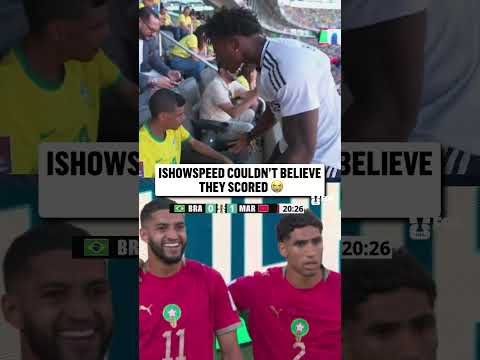 Morocco’s opening goal left @IShowSpeed SPEECHLESS ๐ฒ๐ฆ