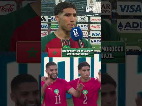 Constant improvement 📈 Morocco’s captain Achraf Hakimi with a message to his team