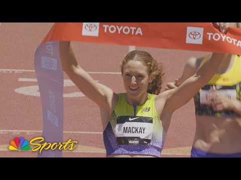 Emily Mackay pulls away to win women’s 1500m at LA Grand Prix | NBC Sports
