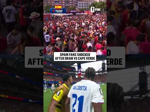 Spain watch party stunned as the final whistle blows 🇪🇸