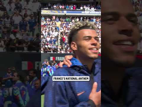 France’s national anthem is played for the first time at the 2026 FIFA World Cup 🇫🇷