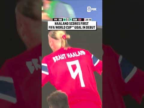 ERLING HAALAND FIRST-EVER FIFA WORLD CUP GOAL! 🇳🇴