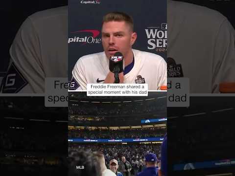 Take 60 seconds to listen to this from Freddie Freeman 🥹 #freddiefreeman #dodgers #worldseries
