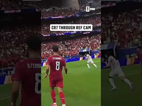 This CR7 goal from the ref’s POV 🤯