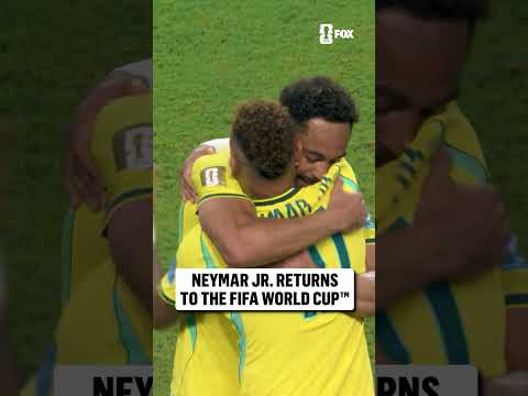 Welcome back, Neymar. The Brazilian star subs on for the first time at the 2026 FIFA World Cup ๐ง๐ท