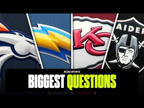 Biggest questions for each team in AFC West ahead of 2026 season 🤔