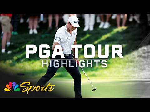 Scottie Scheffler, Viktor Hovland settle white-knuckle Travelers playoff | Golf on NBC Sports