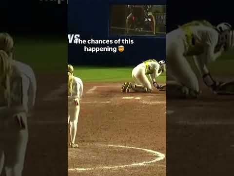 When a clump of dirt fell from Oregon softball pitcher Lyndsey Grein’s cleat