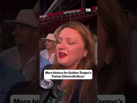 Cherie DeVaux becomes the first woman trainer to win multiple Triple Crown races!
