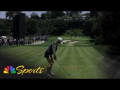 Charley Hull nearly aces Riviera’s No. 6 at the 2026 U.S. Women’s Open | Golf on NBC Sports