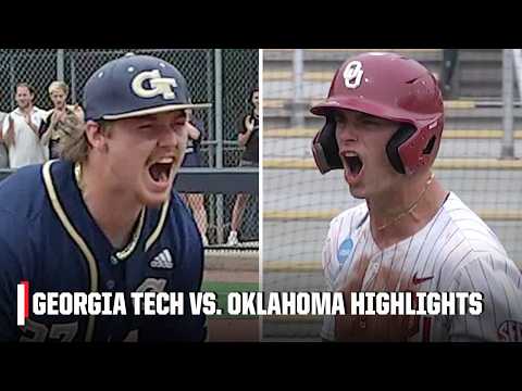 THRILLING ELIMINATION GAME FINISH 👀 Georgia Tech vs. Oklahoma | ESPN College Baseball