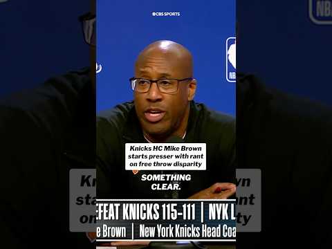 Mike Brown was unhappy with the officiating in the second half of Game 3. #NBAFinals #knicks #nba