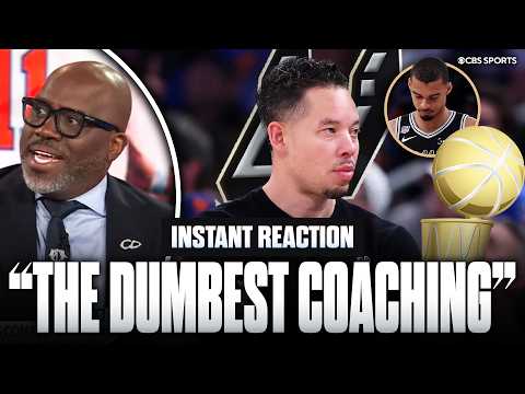 NBA analyst reacts to Spurs epic collapse in Game 4 of NBA Finals against the Knicks 👀