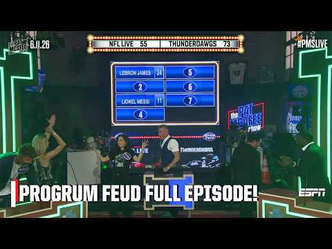 Most famous athletes? Greatest QB? 💭 NFL Live vs. The Thunderdawgs FULL SHOW! | Progrum Feud