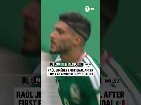 An emotional moment as Raúl Jiménez finds his elusive first FIFA World Cup goal