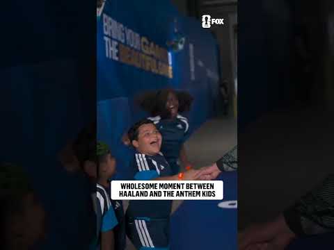 Before Norway’s previous match, Erling Haaland gave these anthem kids a memory they’ll never forget