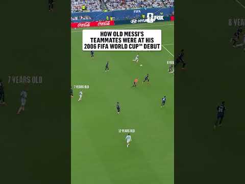 The ages of Messi’s current teammates when he made his FIFA World Cup debut in 2006
