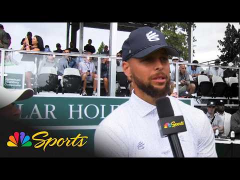 Steph Curry a natural behind the mic calling dad’s shot on 17 | ACC | NBC Sports