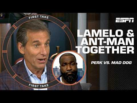 Does LaMelo Ball make the Timberwolves BETTER with Ant-Man? 🤔 Perk & Mad Dog DISAGREE 🍿 | First Take
