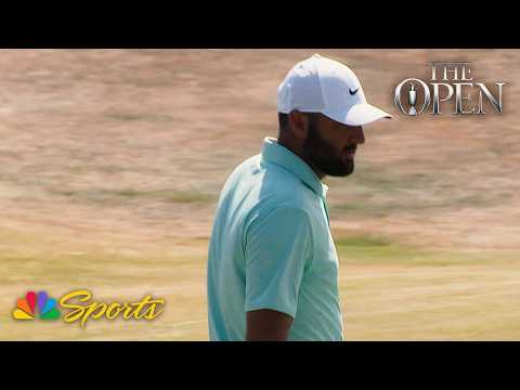 Scottie Scheffler cooly sinks birdie putt at sixth hole | 154th Open Championship | NBC Sports