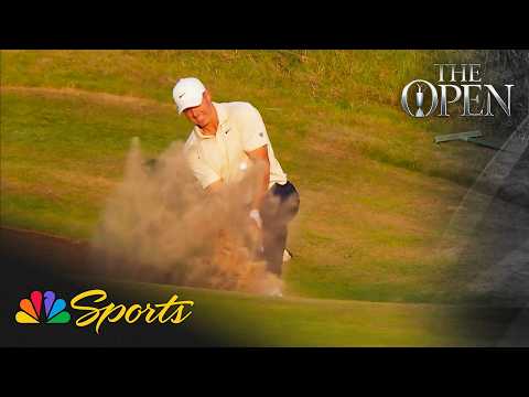 Rory McIlroy ESCAPES out of the bunker at The Open Championship | NBC Sports