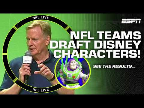 Roger Goodell reveals NFL’s Disney Fan Draft results 🔥 | NFL Live