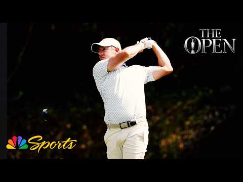 Rory McIlroy rifles drive to green, just misses eagle putt | 154th Open Championship | NBC Sports