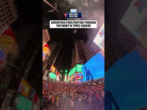 Argentina fans were making themselves heard last night in New York ahead of the Final