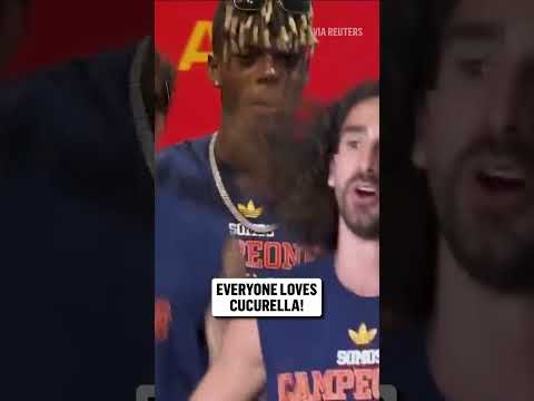 Of course Marc Cucurella had to show out on the mic at Spain’s victory parade