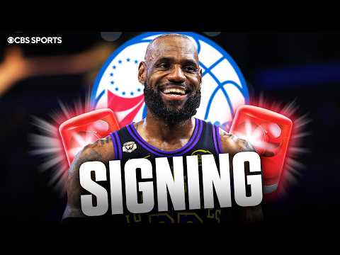 LeBron James signing with the Philadelphia 76ers 🚨