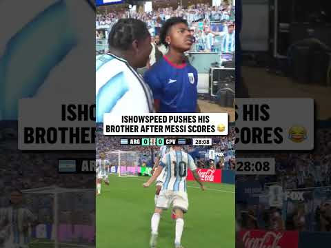 @IShowSpeed was devastated to see Messi open the scoring