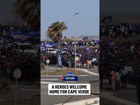 An unforgettable welcome home for the Cape Verde national team 🇨🇻