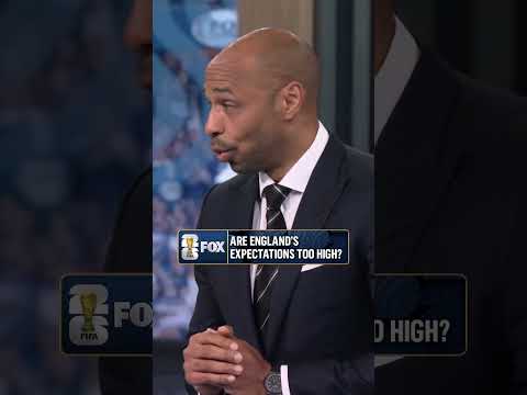Before the match, Thierry Henry spoke about the high expectations set by England