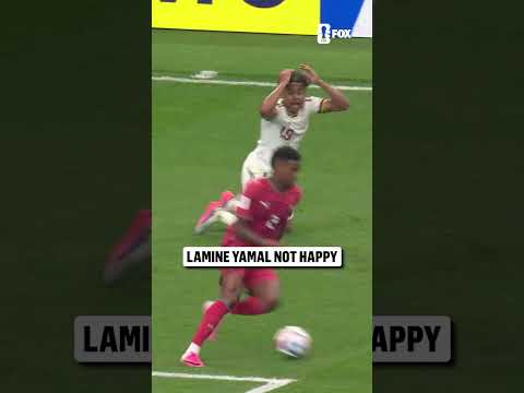 18-year-old superstar Lamine Yamal couldn’t believe this wasn’t called