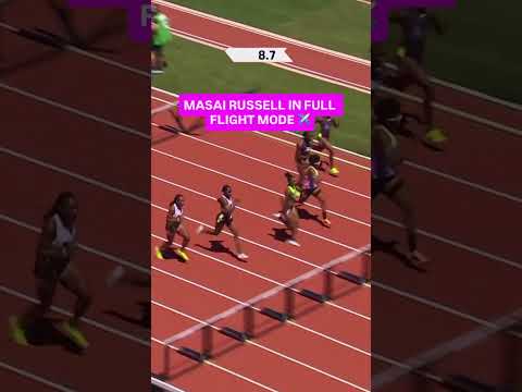 Masai Russell PULLS AWAY with a MEET RECORD💨
