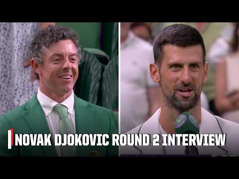 Novak Djokovic wants to play Rory McIlroy for his Masters jacket | Wimbledon 2026