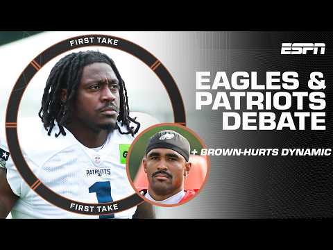 ‘You talk to Jalen?’ 🤐 The impact of A.J. Brown’s response about Hurts relationship | First Take