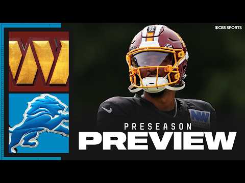 NFL Preseason Game Preview: Commanders vs Lions | Should Jayden Daniels play? 🤔