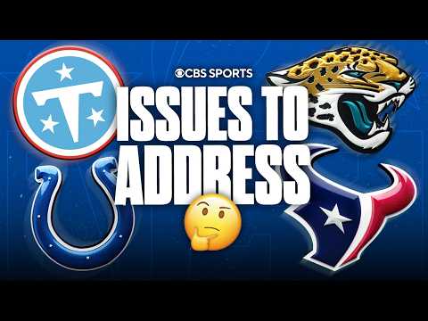 Issues to address before the season for every AFC South team 🤔 | Texans, Colts, Jaguars, Titans