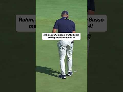 This is getting good 😲 #livgolf #lasasso #dechambeau #johnrahm #golf