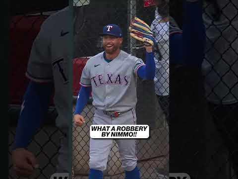 BRANDON NIMMO ROBBERY! 🚨🧤😱 What a catch! #MLB