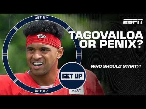 Michael Penix Jr. 🆚 Tua Tagovailoa: Which QB gives the Falcons a better chance to win?! 🤨 | Get Up