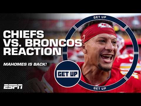 ‘That was MIDSEASON Patrick Mahomes!’ – Steve Smith Sr. 🤯 l Get Up
