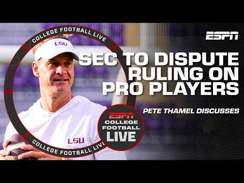 SEC ‘will not budge’ on barring pro players from returning | College Football Live