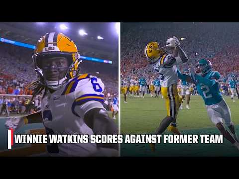 Ole Miss transfer Winnie Watkins scores against his former team for another LSU TD 🍿 | ESPN CFB
