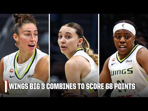 Dallas’ Big 3 DELIVERS 😤 Highlights from Bueckers, Ogunbowale & Shepard | WNBA on ESPN