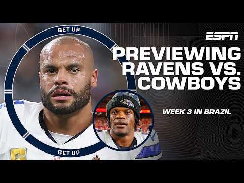 A TRIP TO RIO DE JANEIRO 🇧🇷 Previewing the Cowboys’ face-off vs. the Ravens in Week 3 🏈 | Get Up