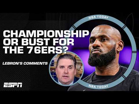 LeBron speaks on decision to join the 76ers 🎙️ Can they win an NBA title this season? | NBA Today