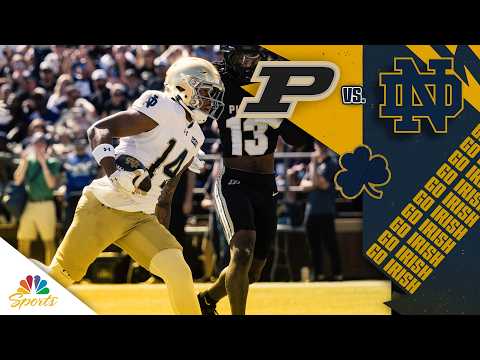 No. 3 Notre Dame vs. Purdue | COLLEGE FOOTBALL HIGHLIGHTS | 9/26/2026 | NBC Sports