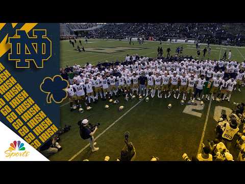Notre Dame sings ‘Notre Dame, Our Mother’ after Purdue win | Notre Dame on NBC Sports